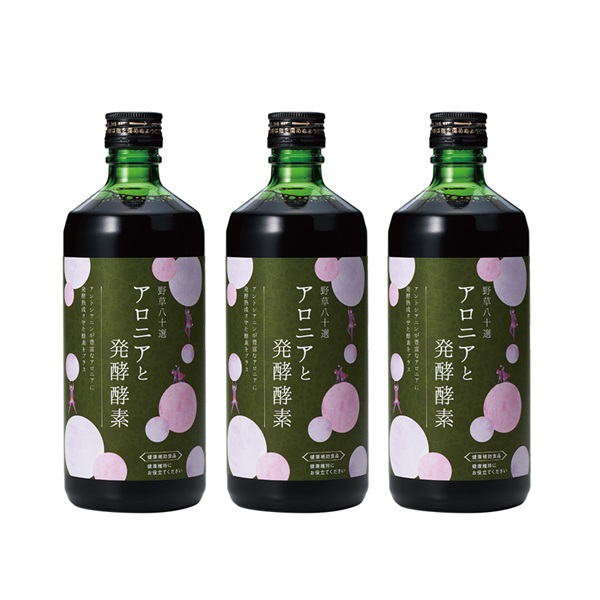 10％OFF】野草八十選 アロニアと発酵酵素 3本セット | 豆腐の盛田屋 