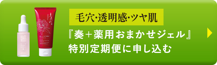 『奏＋薬用おまかせジェル』特別定期便に申し込む