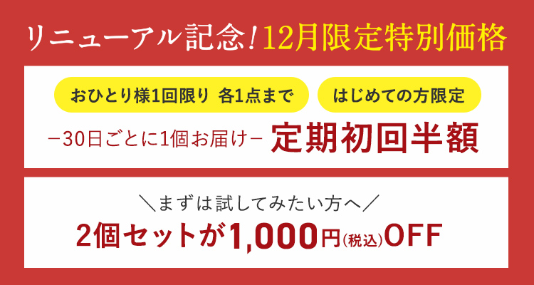 リニューアル記念！12月限定特別価格