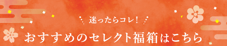 迷ったらコレ！ おすすめのセレクト福箱はこちら